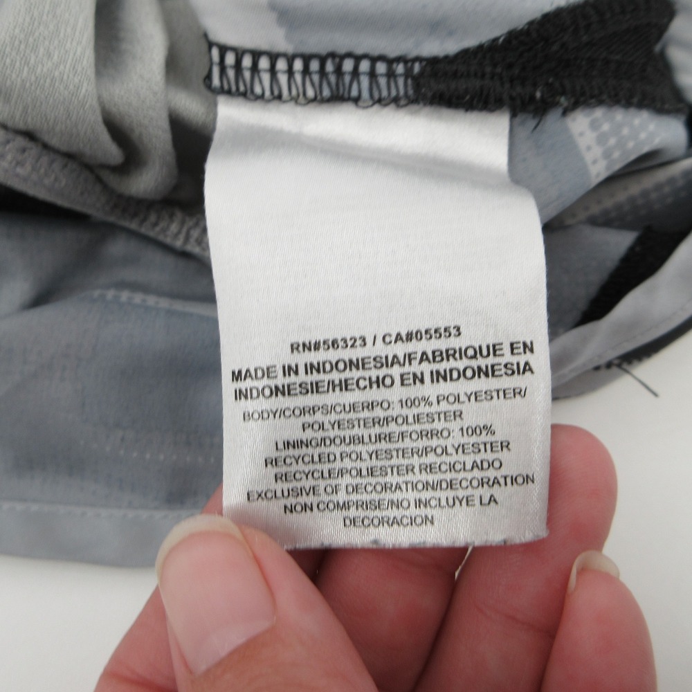 Nike Womens Running Shorts Black Grey Digital Print Mesh Athletic Size M - Picture 5 of 9